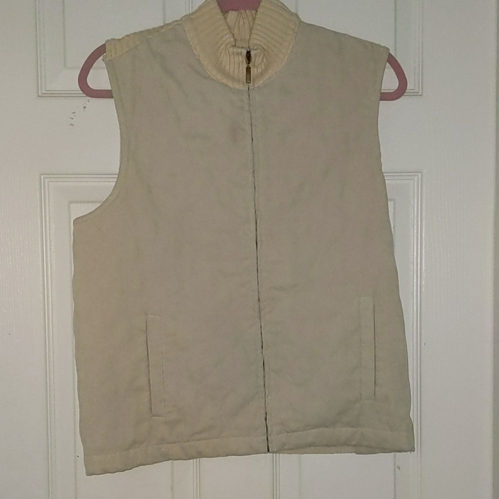 Alfred Dunner corduroy vest Sz M